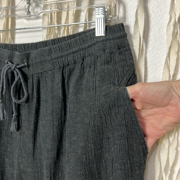 Poetry NWT Charcoal Linen/Cotton Tapered Pant Size US12 - Picture 3 of 11